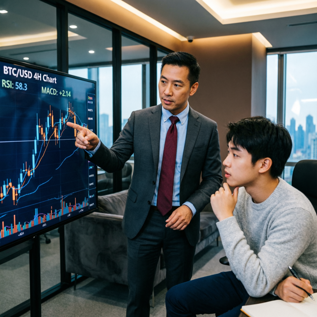 Professional trading education mentorship session
