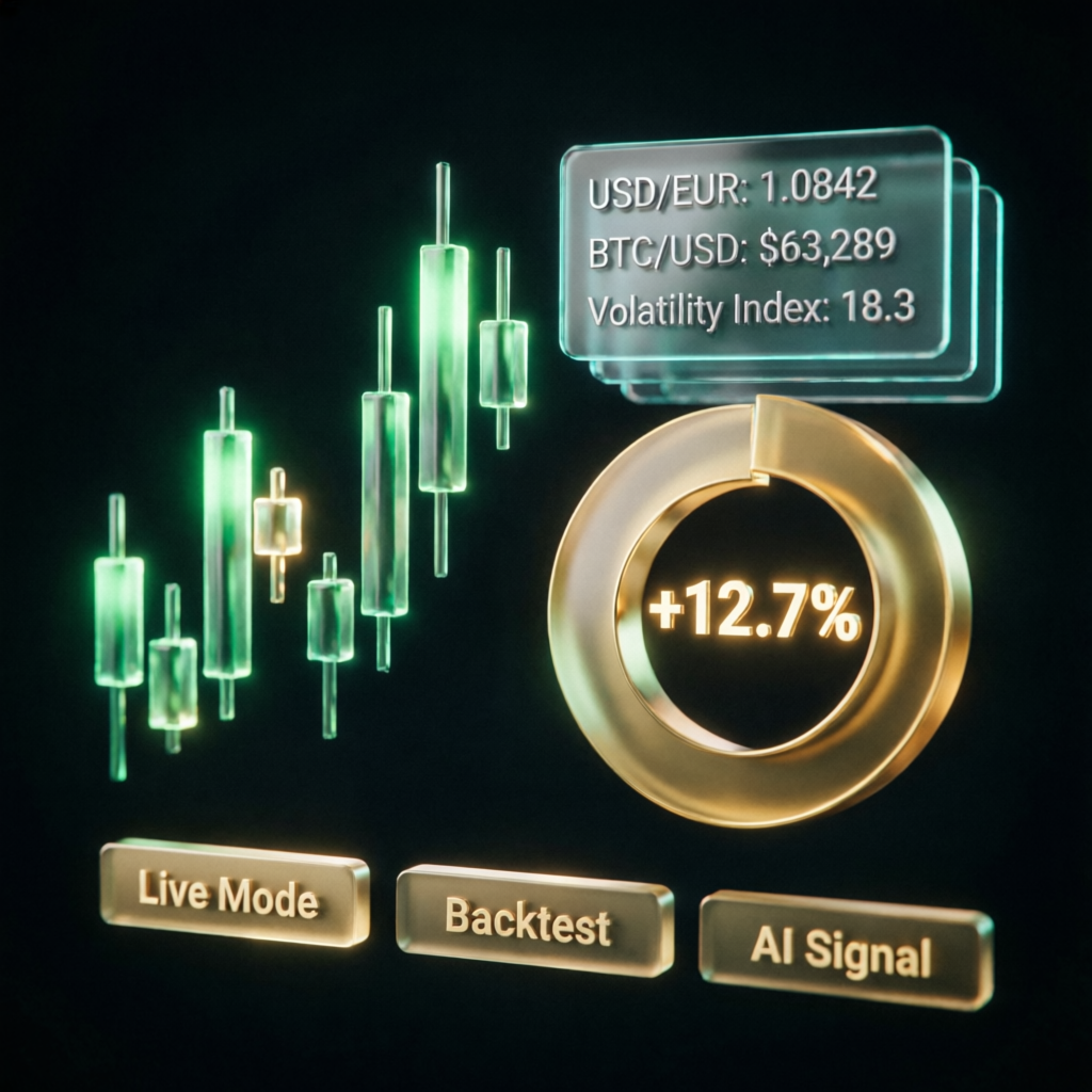 Advanced trading dashboard showing prop firm passing results