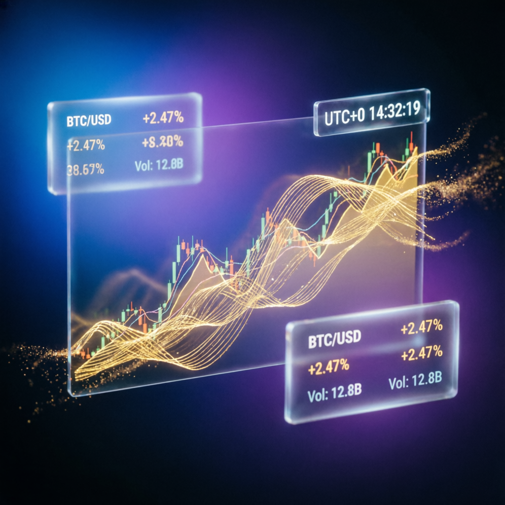 Holographic Trading Chart Visualization for Apex 300K Strategy