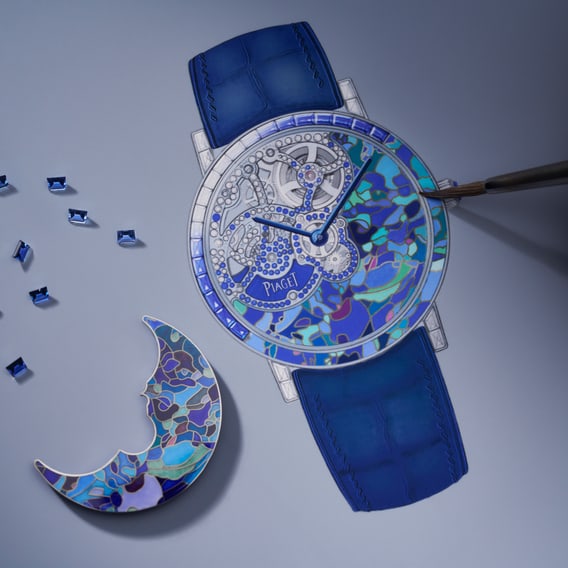 Piaget Mosaic Art Watch - часы с мозаикой из камней и видимым механизмом, искусство и механика