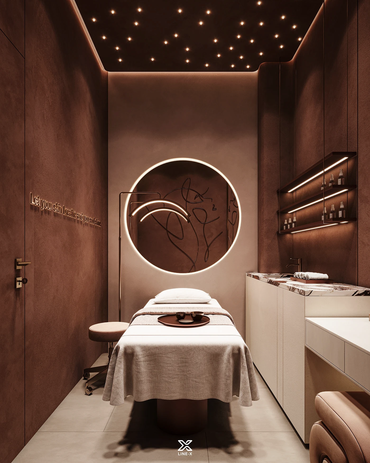 Luxury spa treatment room at Spa Studio Basaveshwar Nagar Bengaluru