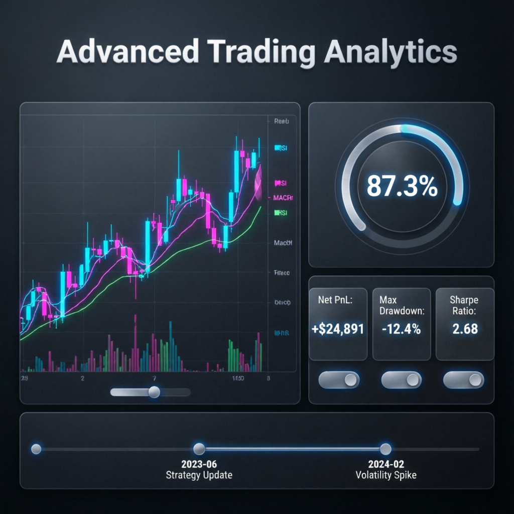 Advanced Trading Analytics showing FundedNext Management Service results