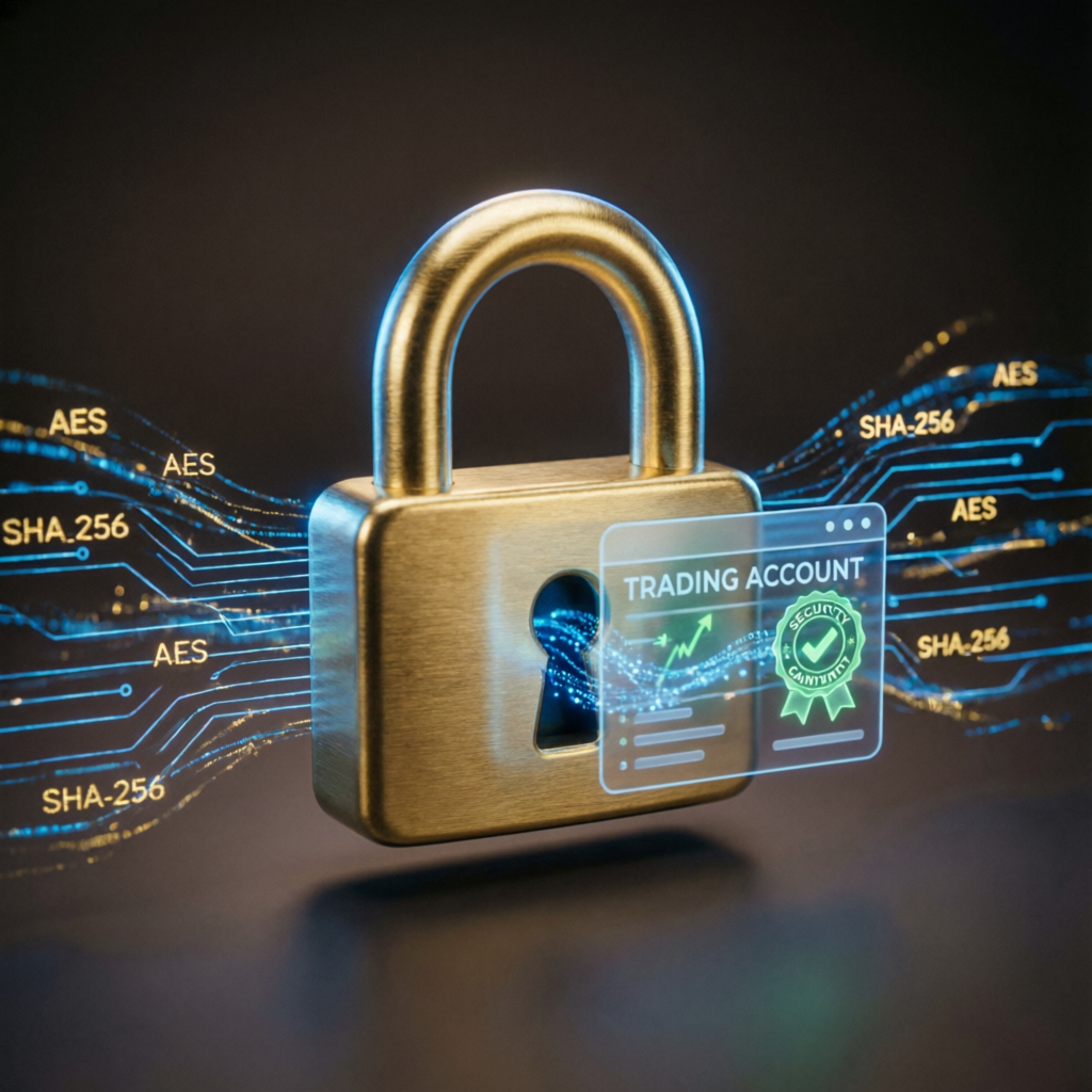 Trading account security and encryption