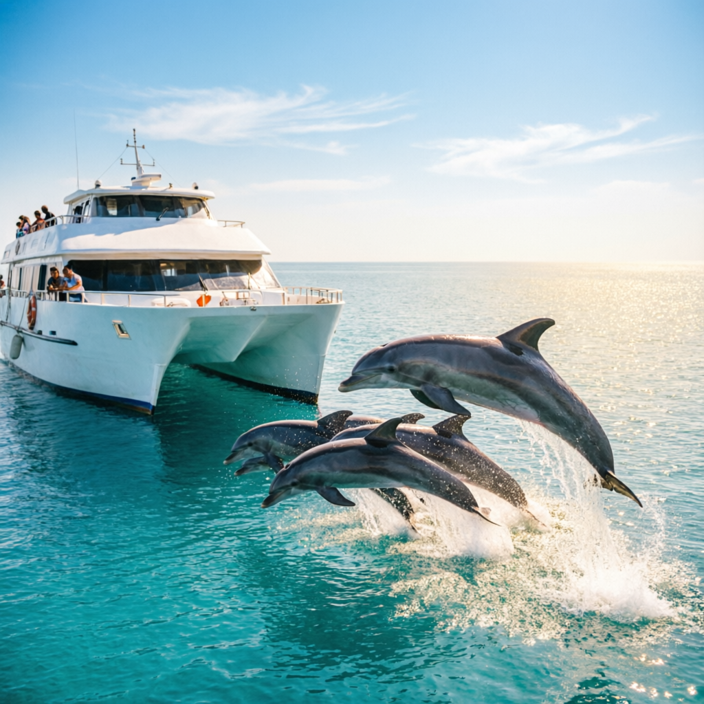 Dolphin boat trip Goa