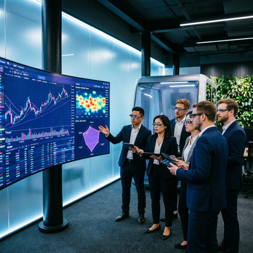 Professional trading team analyzing Trade The Pool challenges