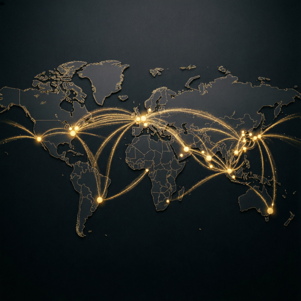 Global network of prop firm coverage across worldwide financial centers