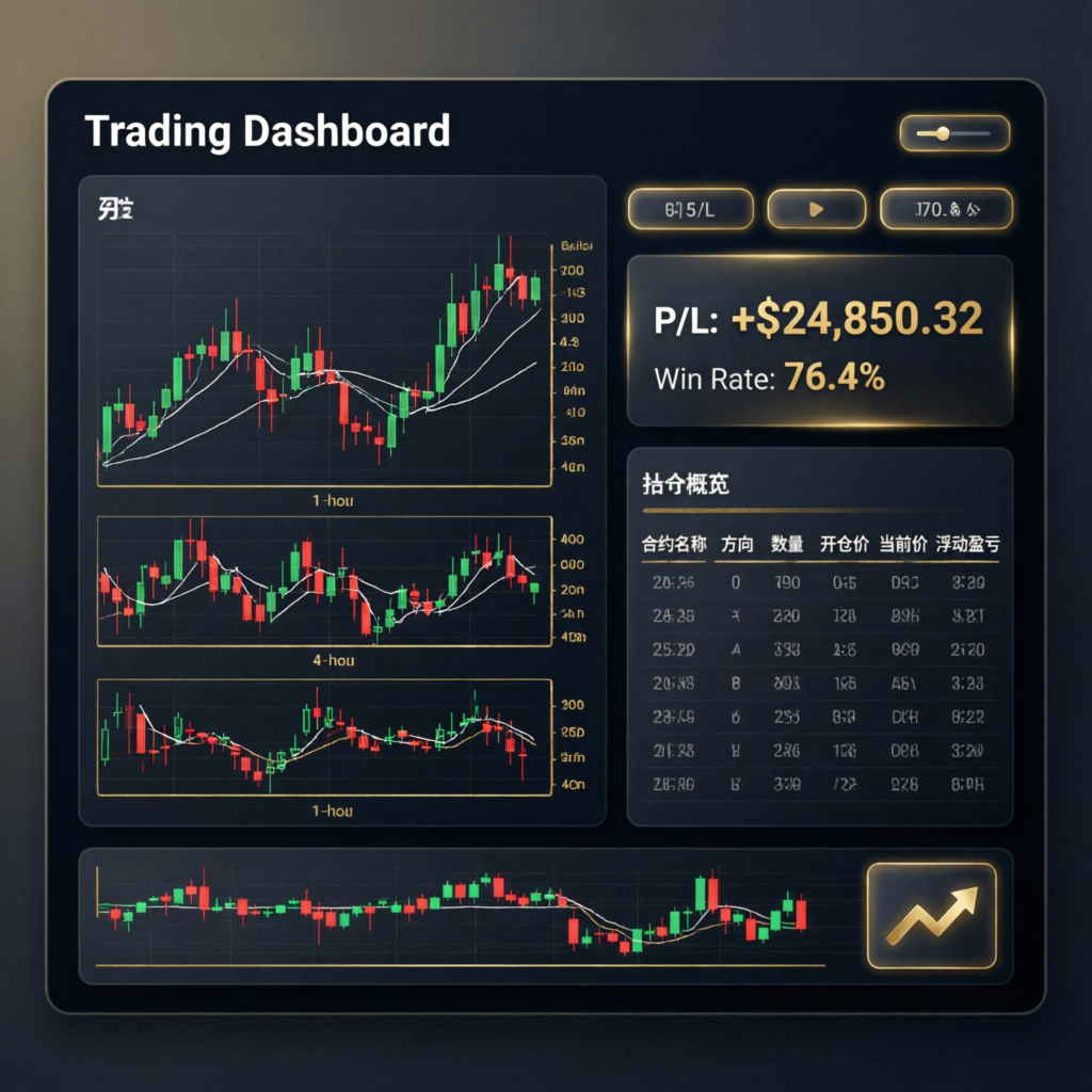 Professional trading dashboard showing Topstep vs Traditional Prop Firms comparison analytics