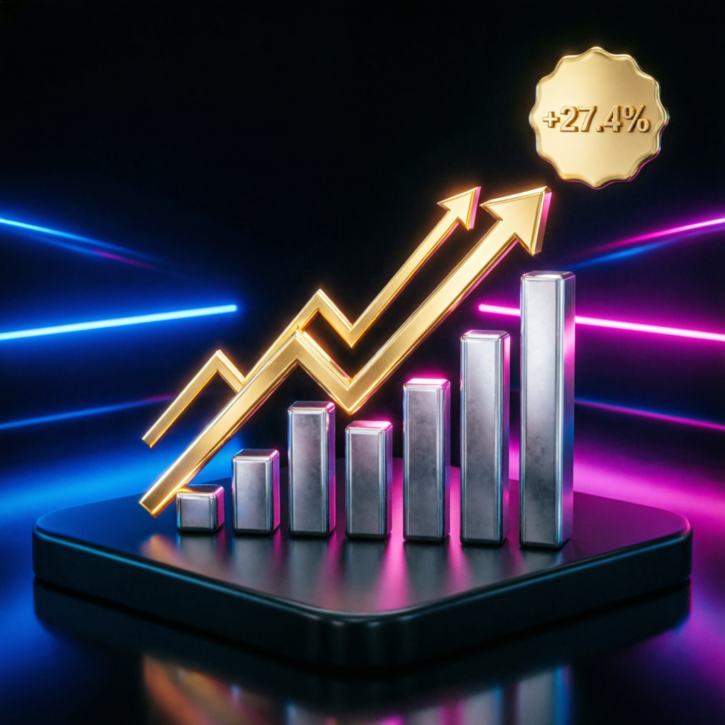 Financial growth chart showing consistent profits from Fundway Plus Management Service