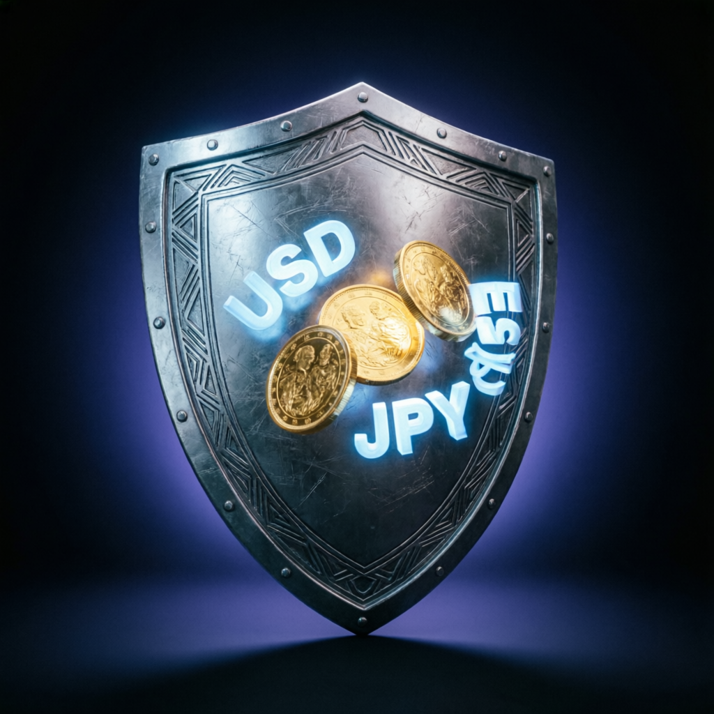 Risk management shield protecting forex trading capital in funded account management