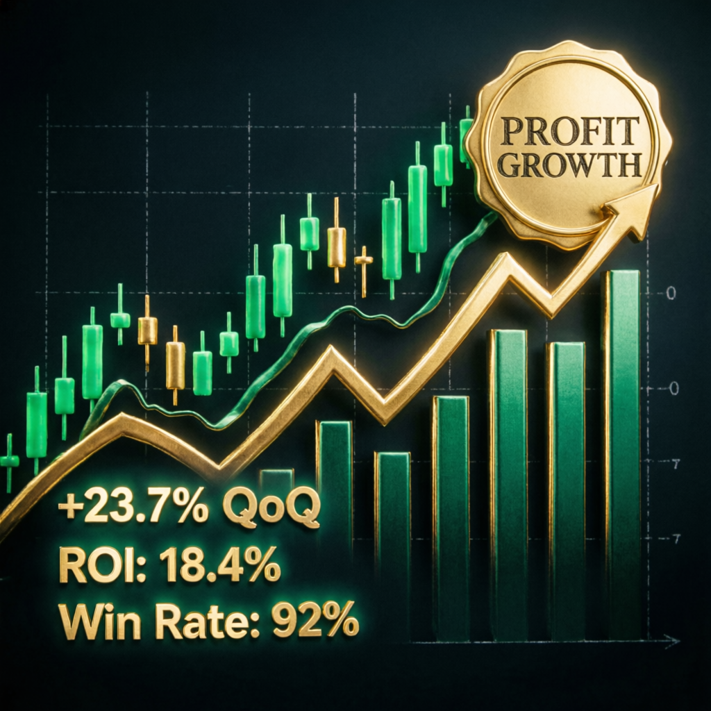 Profit growth chart showing successful Apex Trader Funding account performance