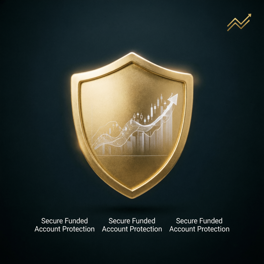 Secure funded account protection shield for prop firm traders