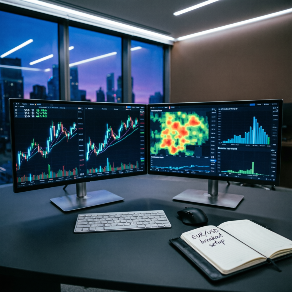 Professional Trading Desk Setup