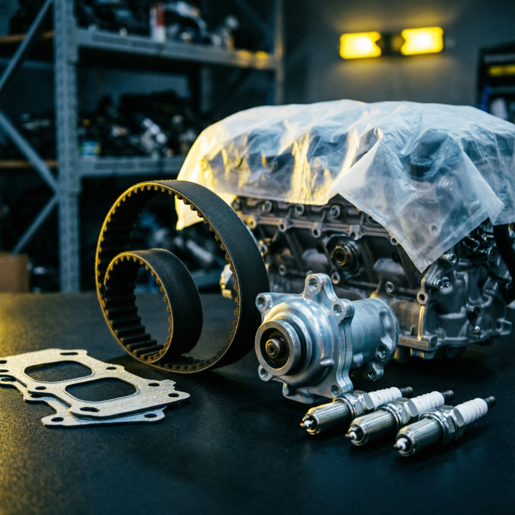 Peças de motor automotivo