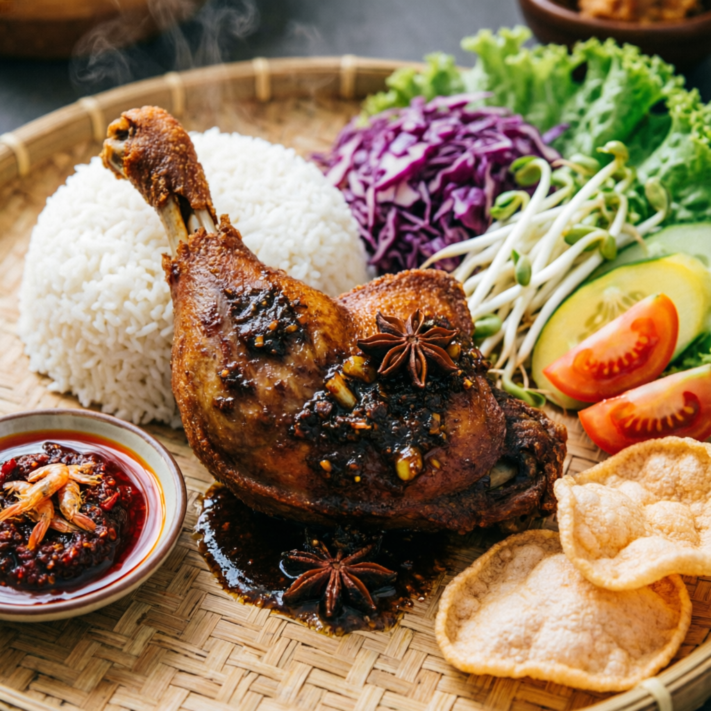 Nasi Bebek Bumbu Hitam