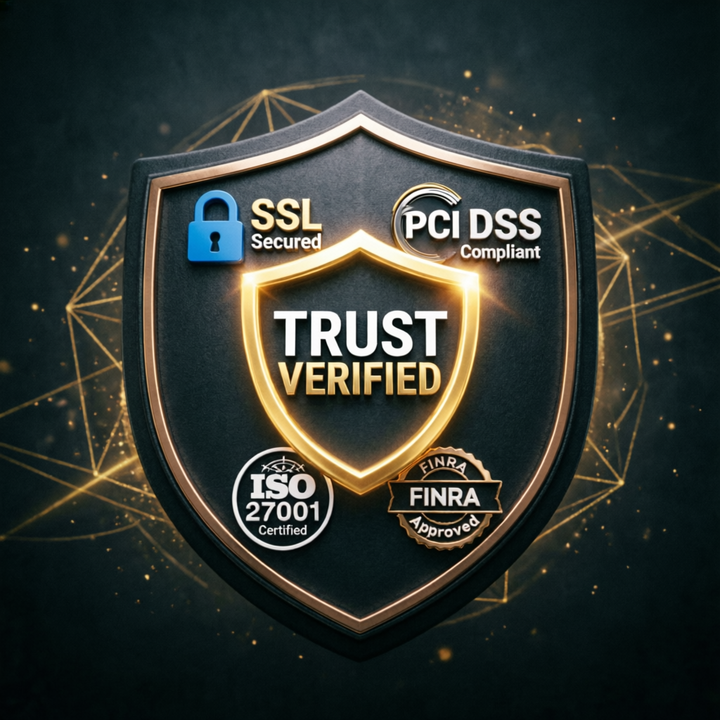 Trust verified security badge for PFM Capitals prop firm passing service
