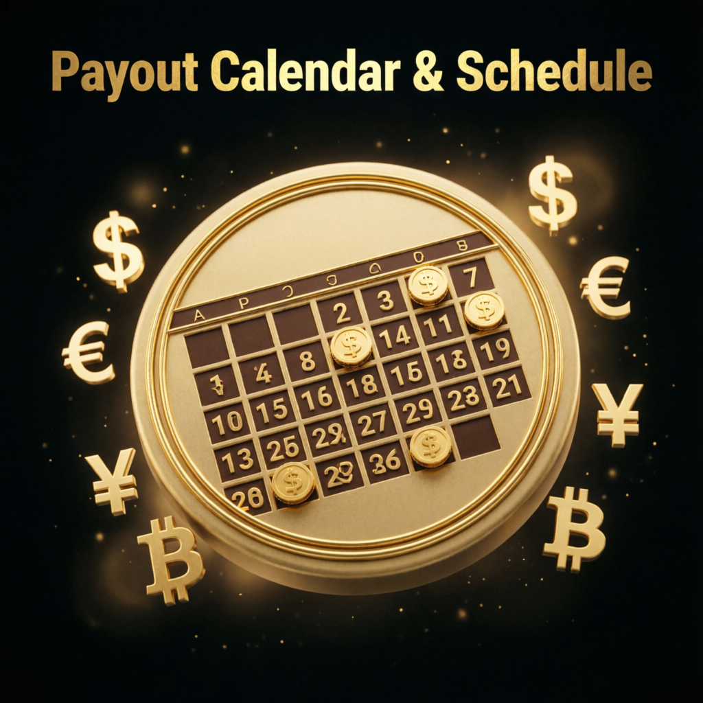 Payout calendar and schedule visualization for Apex Trader Funding