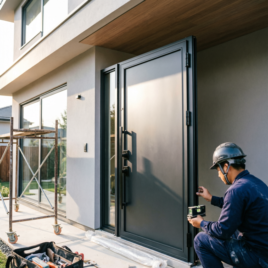 Door installation project