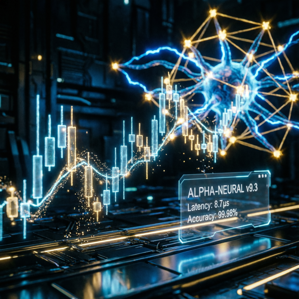 AI-powered trading algorithm visualization for Apex Trader Funding evaluation
