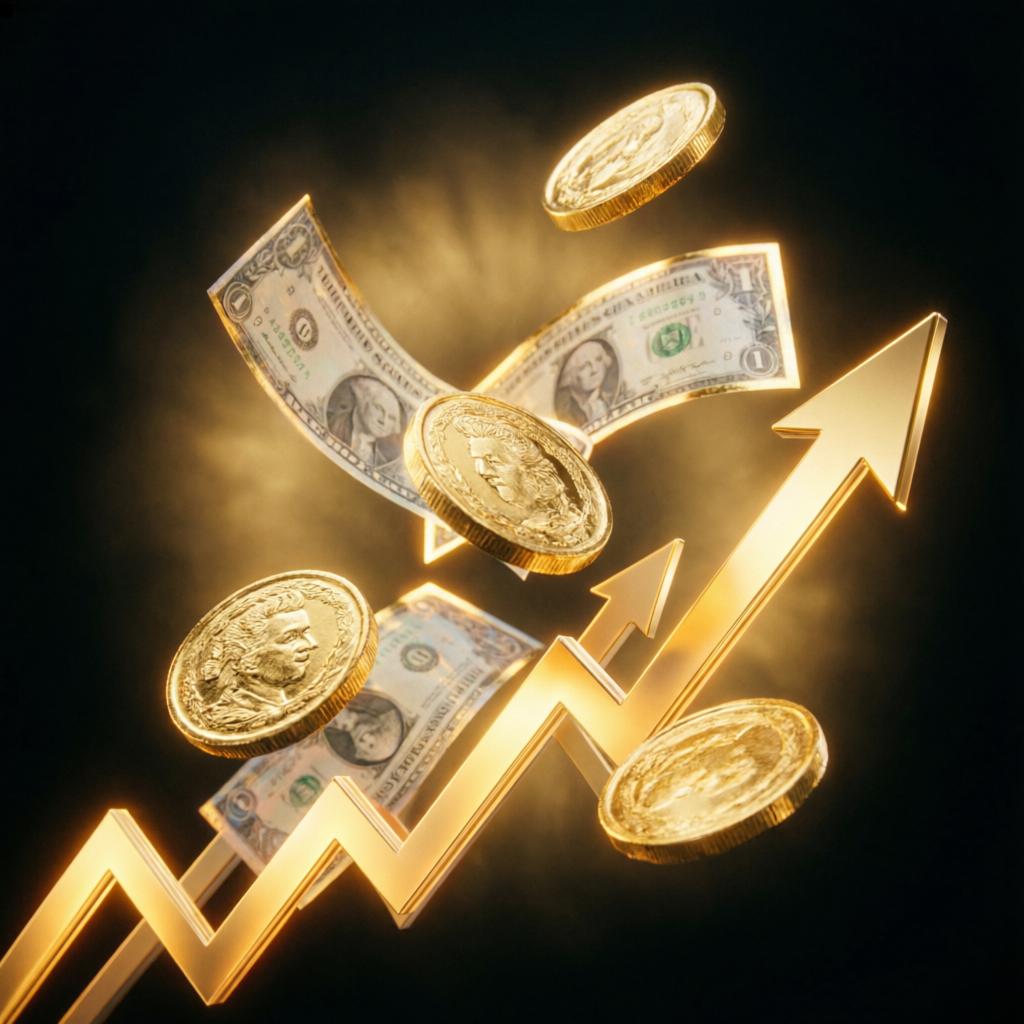 Financial growth visualization representing Apex Trader Funding payout success