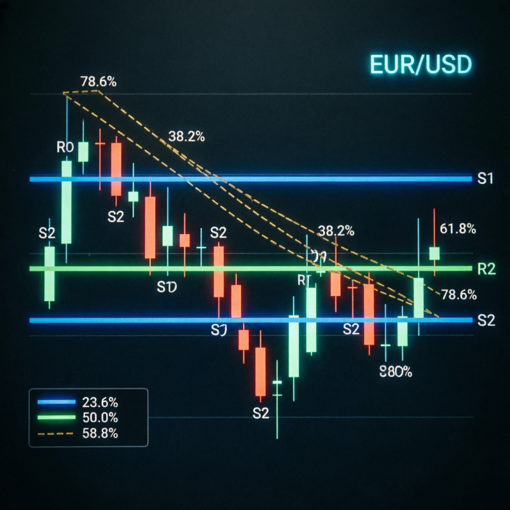Professional forex trading strategy chart