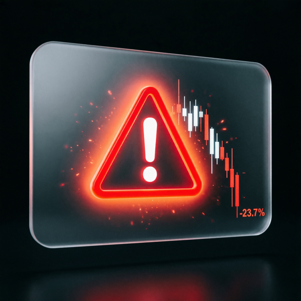 Trading rule violation warning illustration