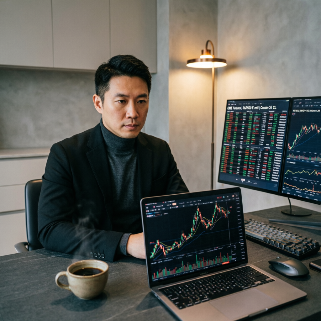 Professional trader managing multiple funded accounts