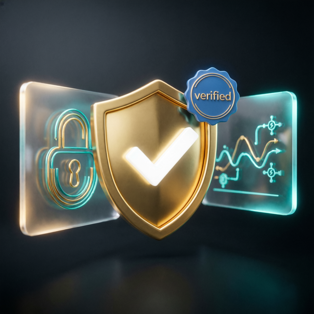 Verified security shield representing trusted prop firm passing service