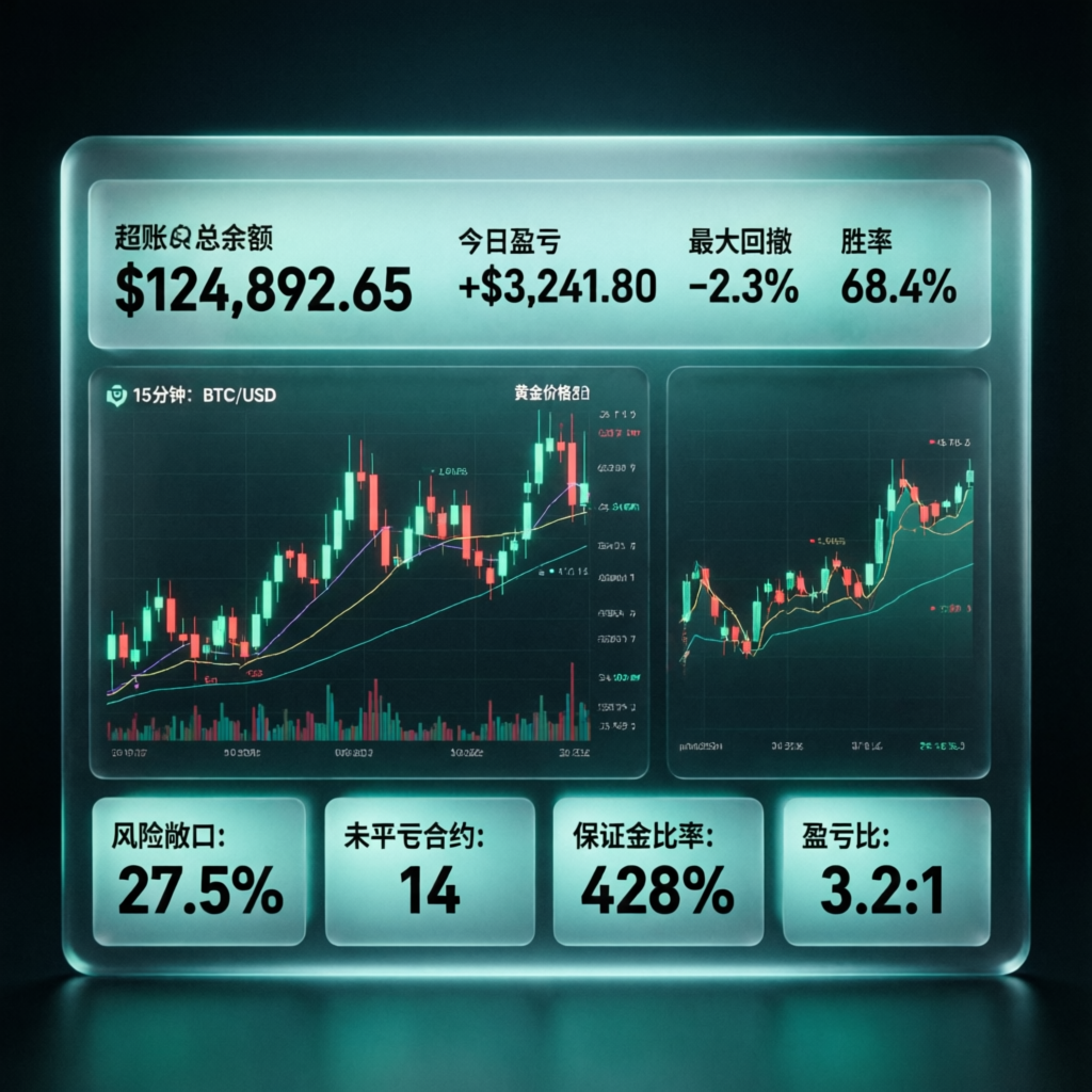 Apex Trader Funding trading dashboard with live charts and account metrics