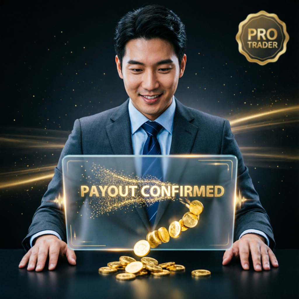 Successful trader receiving confirmed payout from Topstep funded account