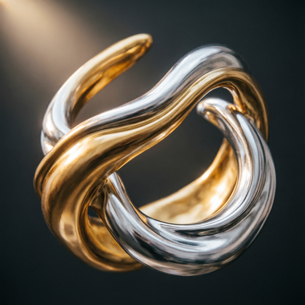 Abstract gold and silver jewelry textures