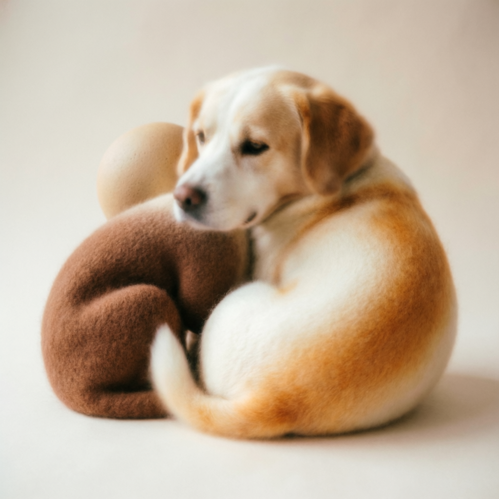 Abstract warm pet care textures