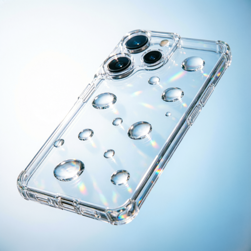 Кристально прозрачный силиконовый чехол Benks Crystal Case с каплями воды — не желтеет