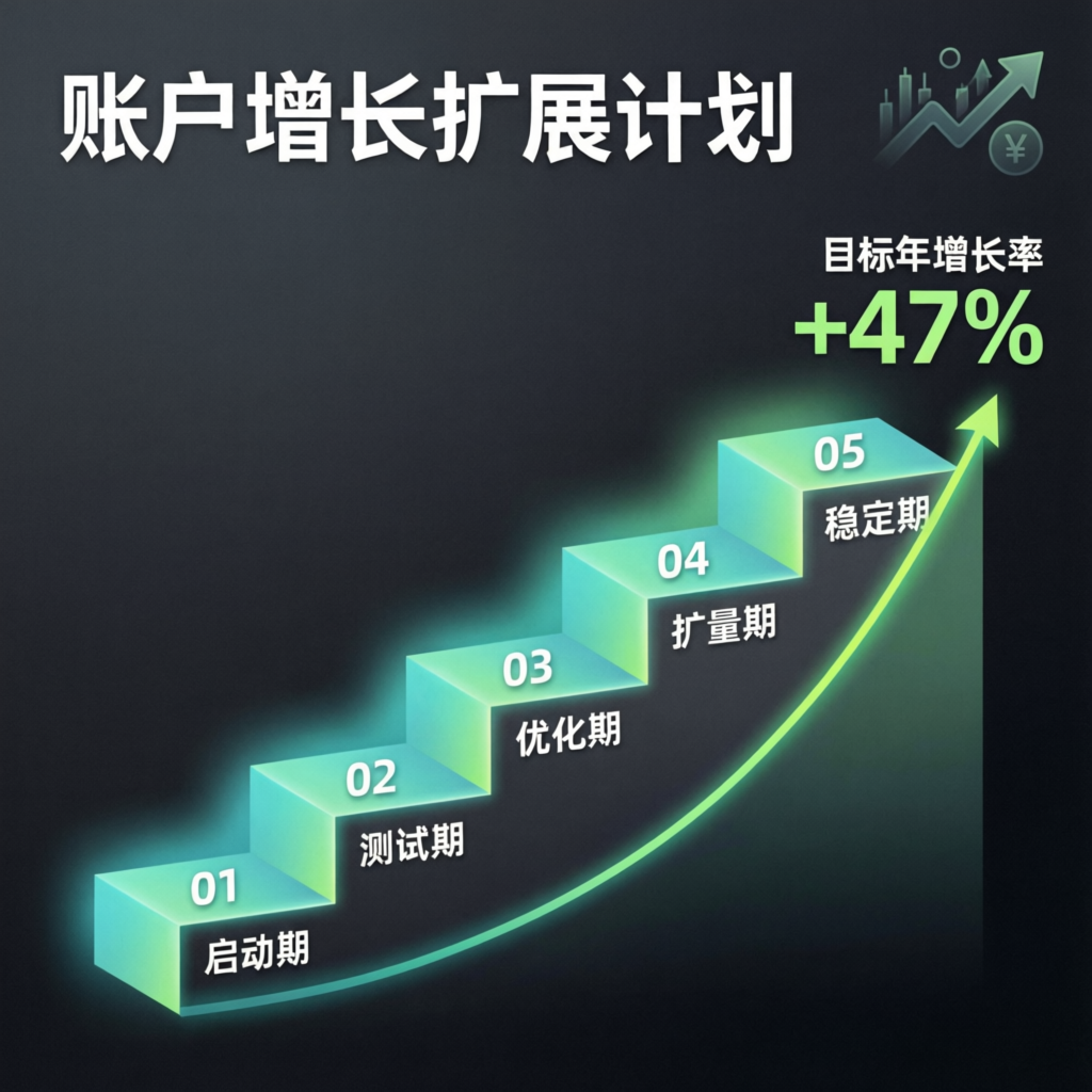 Account Growth Scaling Plan Visualization