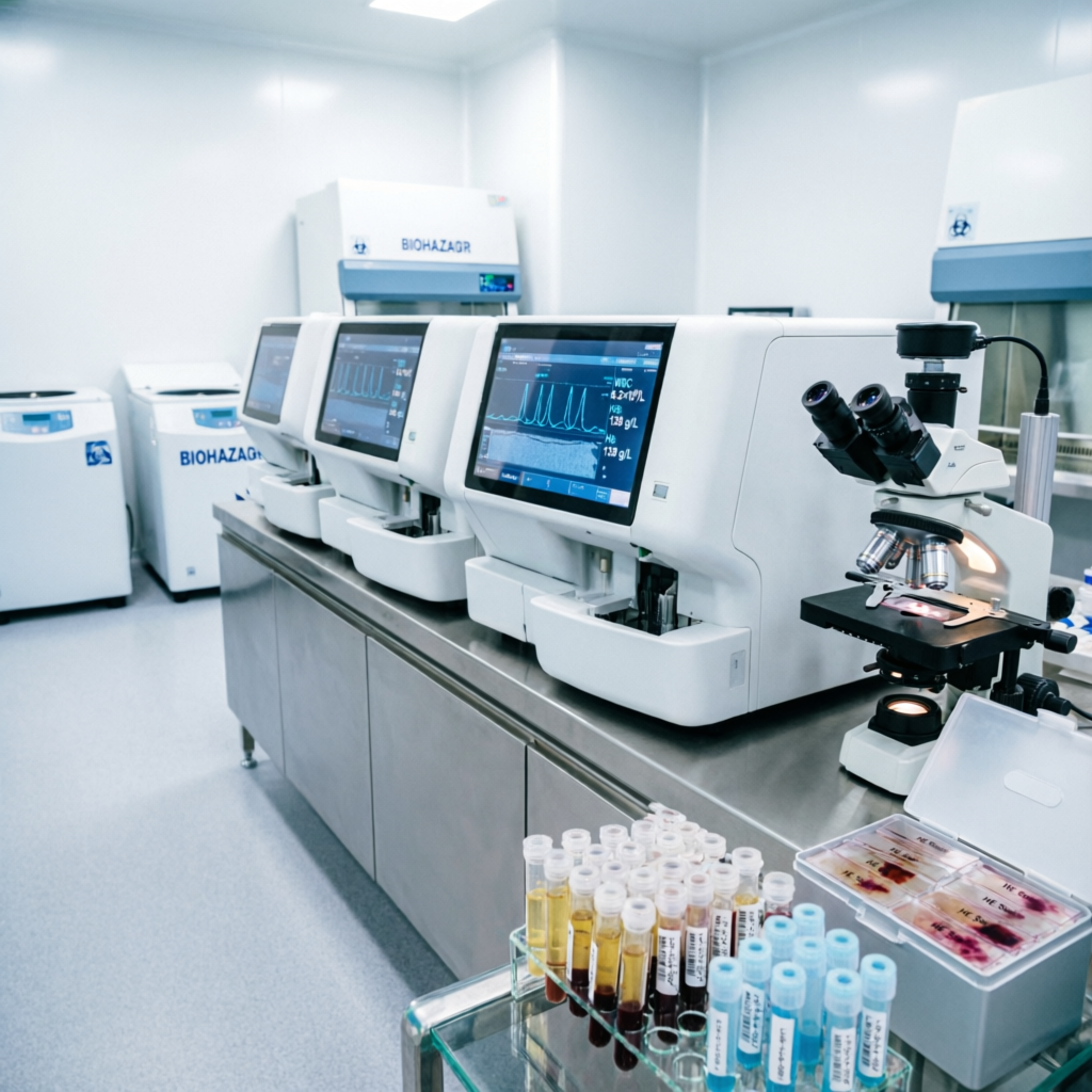 Modern Diagnostic Laboratory Equipment at Reddy Diagnostic Center Howrah