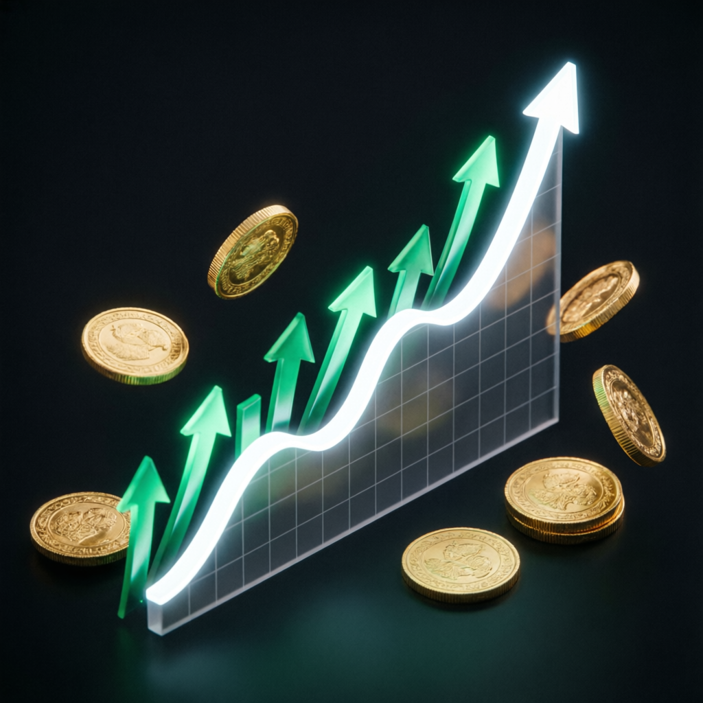 Upward Trending Profit Chart for Prop Firm Success
