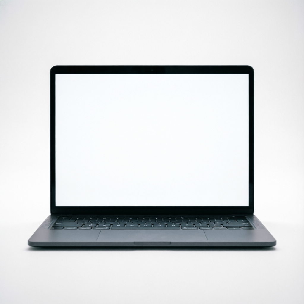 Laptop showing the JobbinHR employer dashboard