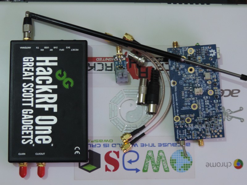 HackRF with Antennas