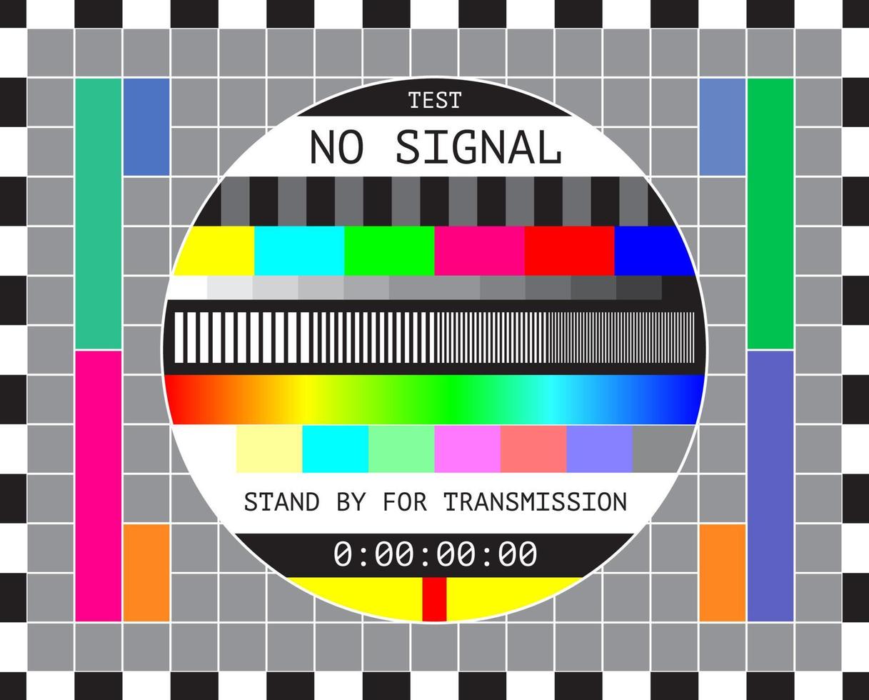 Analog TV Test Card