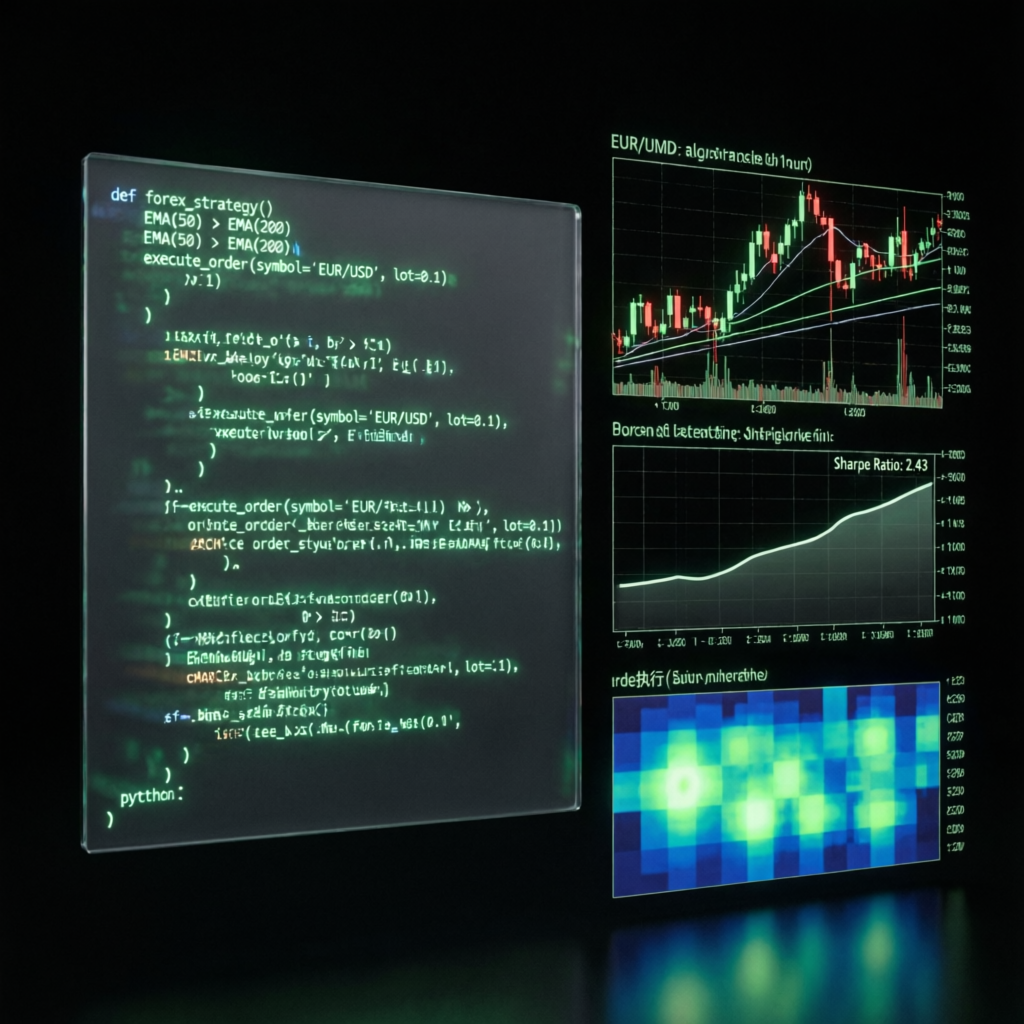 Advanced algorithmic trading system with code and performance charts