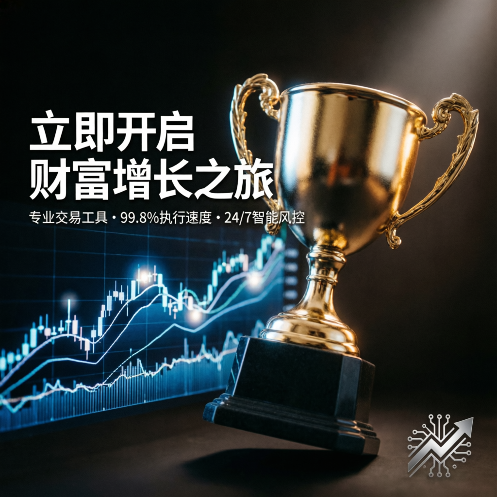 Success achievement with trading trophy