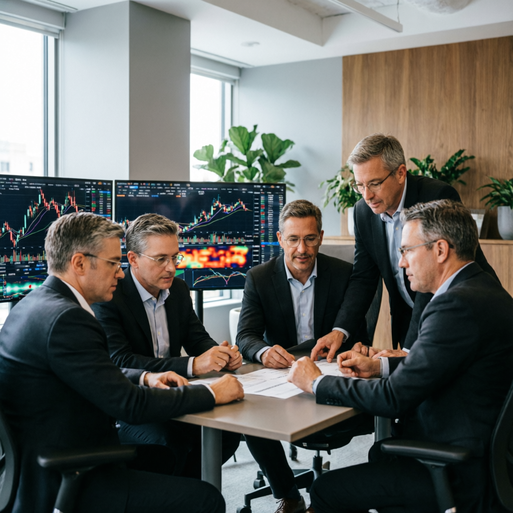 Professional prop trading team managing funded accounts with expertise