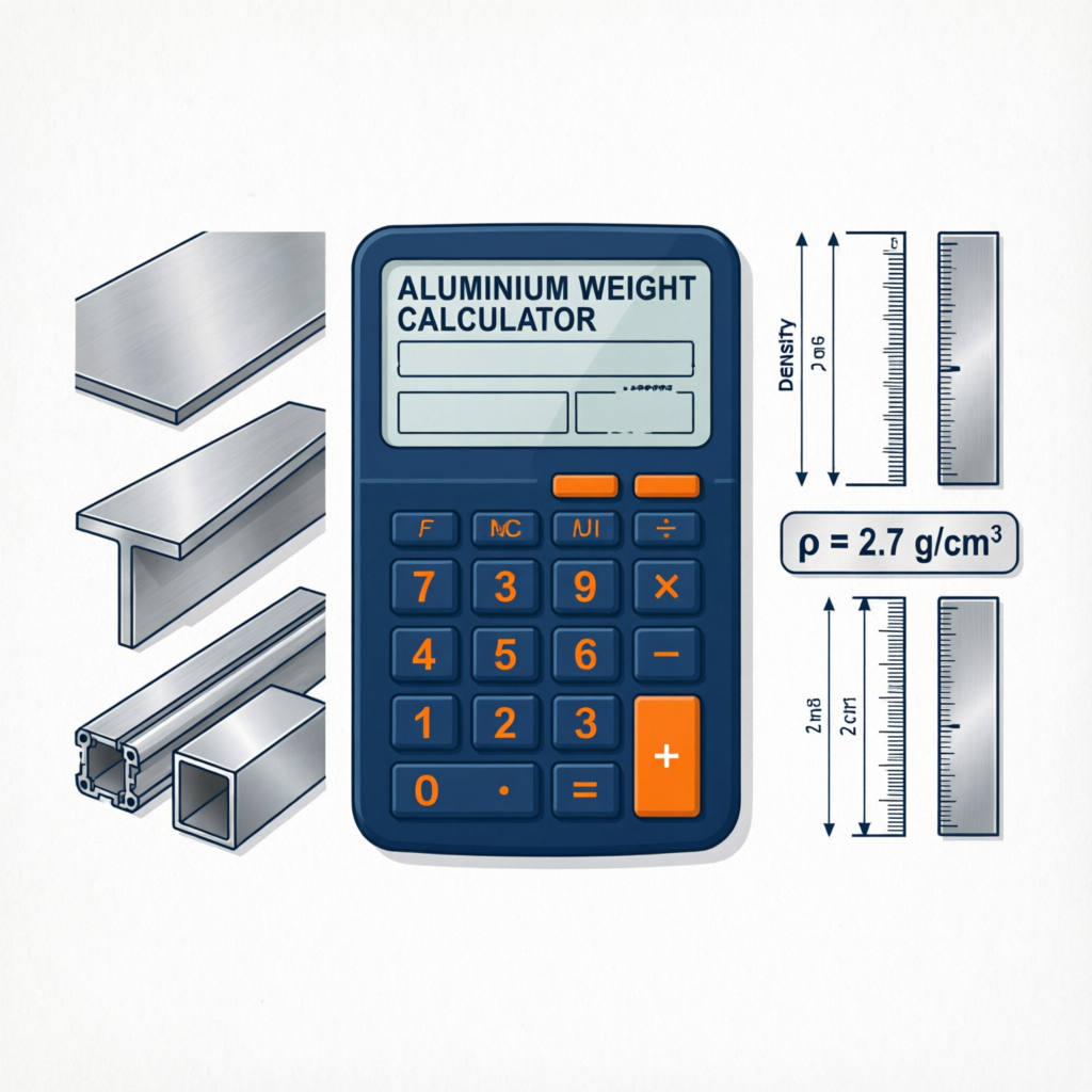 Aluminium Weight Calculator Metal Estimation Illustration