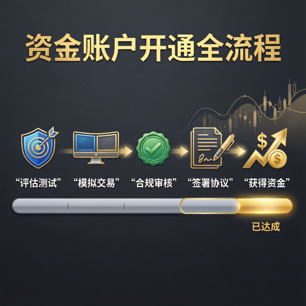 Step by step funded account process from evaluation to funded trading
