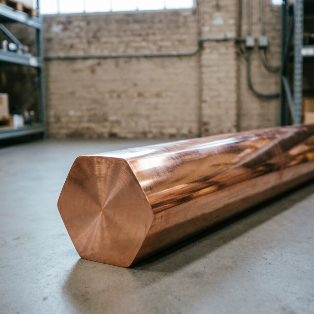 Copper Hexagonal Bar