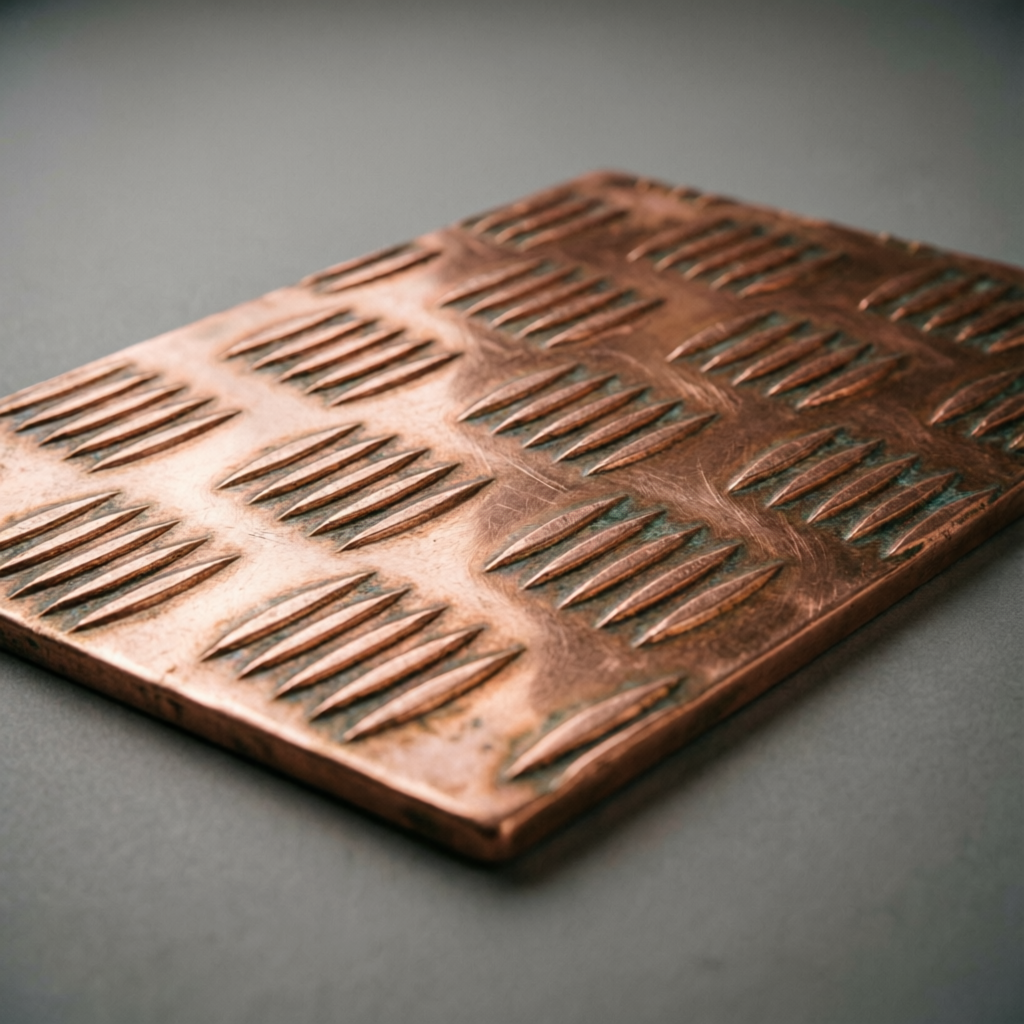Copper Checkered Sheet