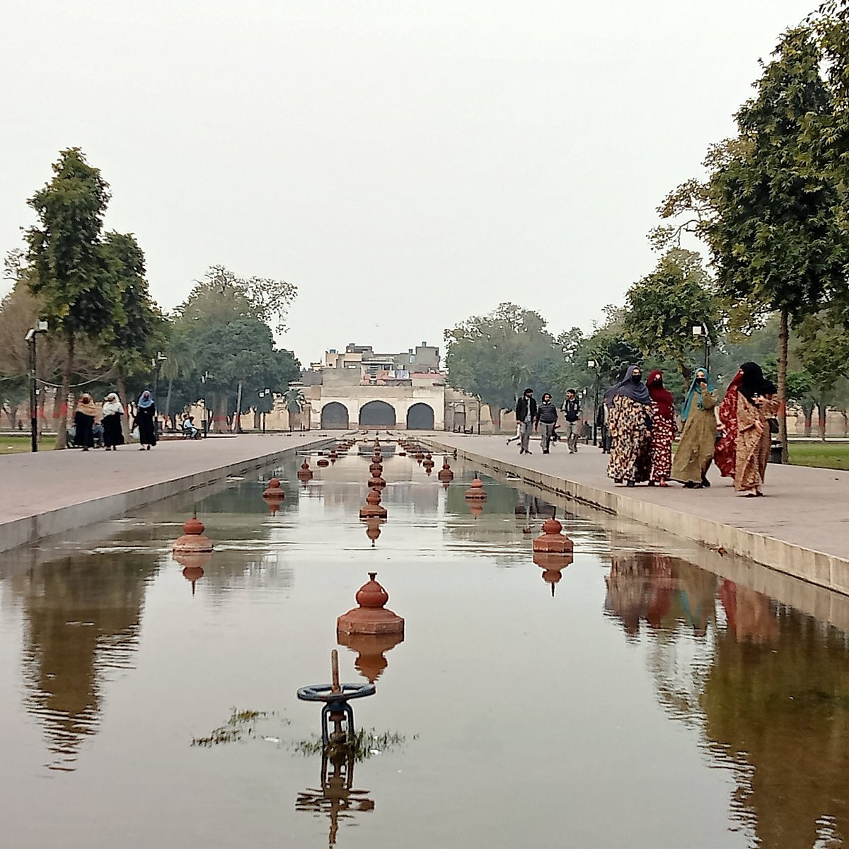 Shalimar Gardens fountain canal, Lahore