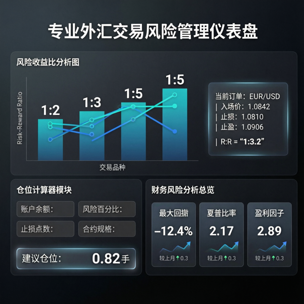 Professional risk management dashboard for forex trading - PFM Capitals funded account management