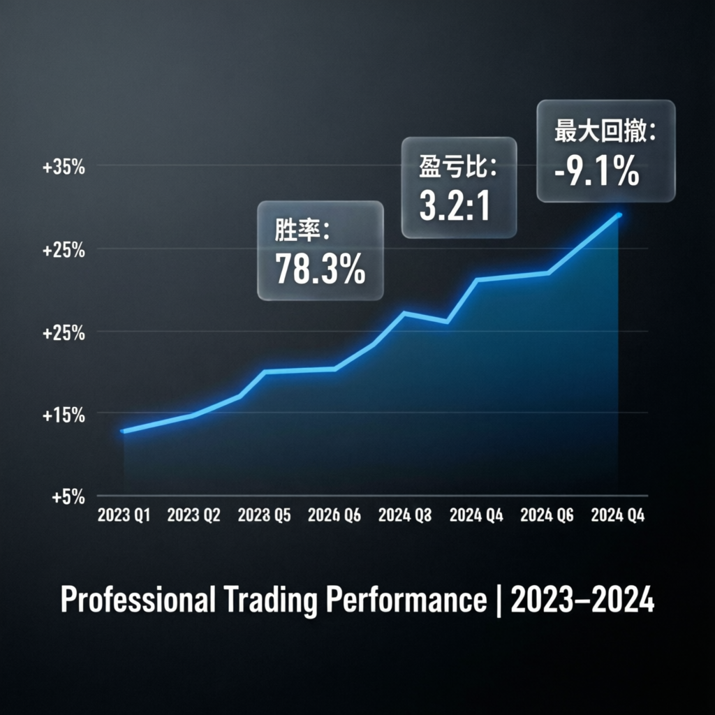Professional trading performance chart showing consistent growth - PFM Capitals track record