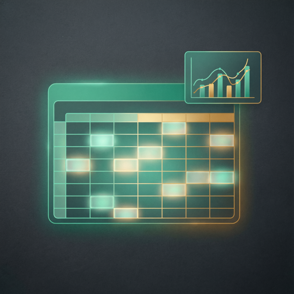 Ilustrasi grid data