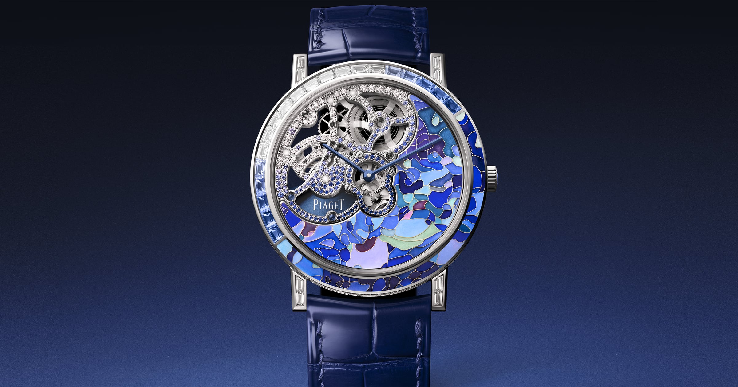 Piaget Mosaic Art Watch - часы с мозаикой из камней и видимым механизмом, искусство и механика